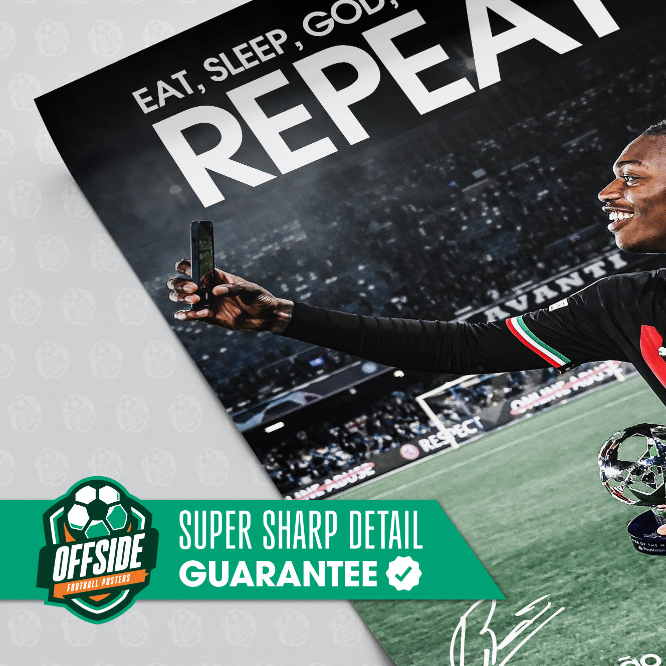 Rafael Leao 'Repeat' Poster - Image 3