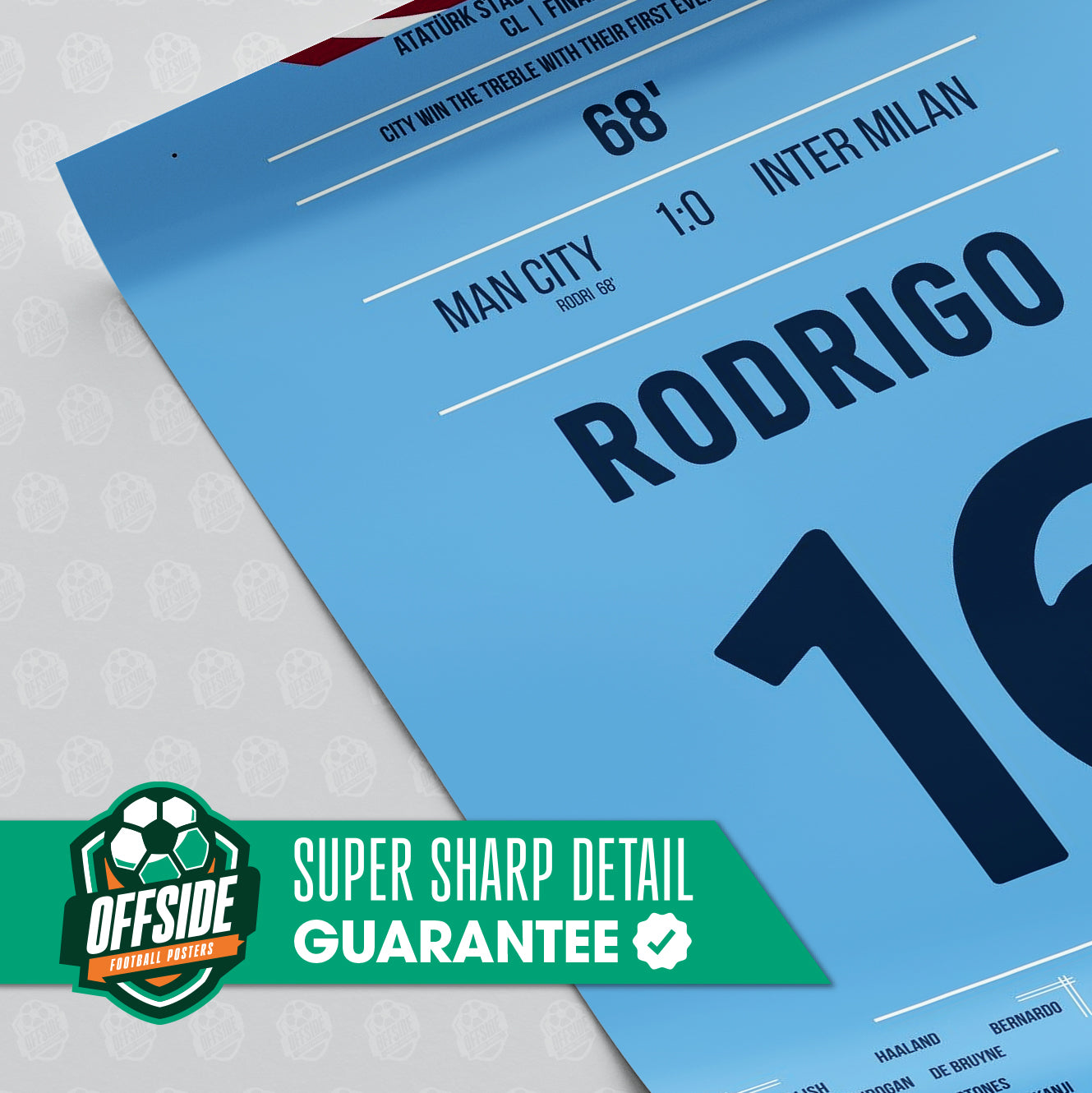 Rodri 'UCL Final Jersey' Poster - Image 3