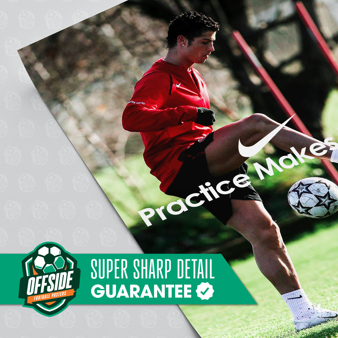 Cristiano Ronaldo 'Practice Makes Perfect' Poster - Image 3
