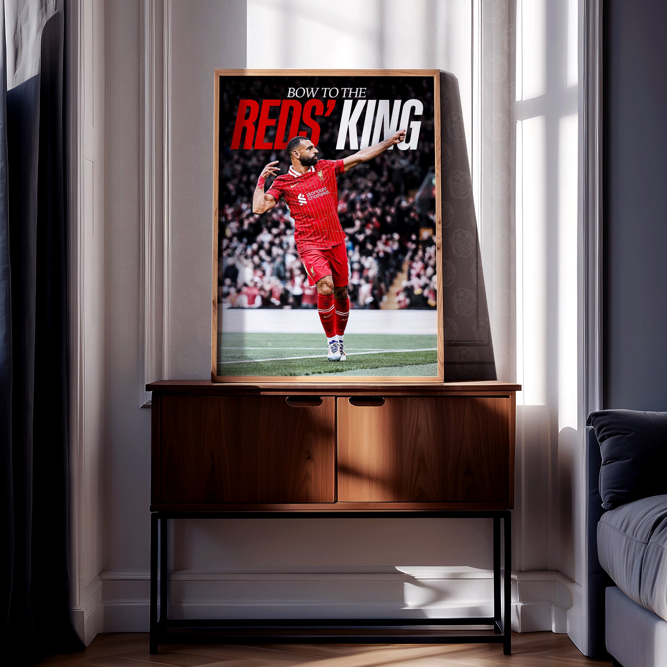Mo Salah 'Reds' King' Poster - Image 2