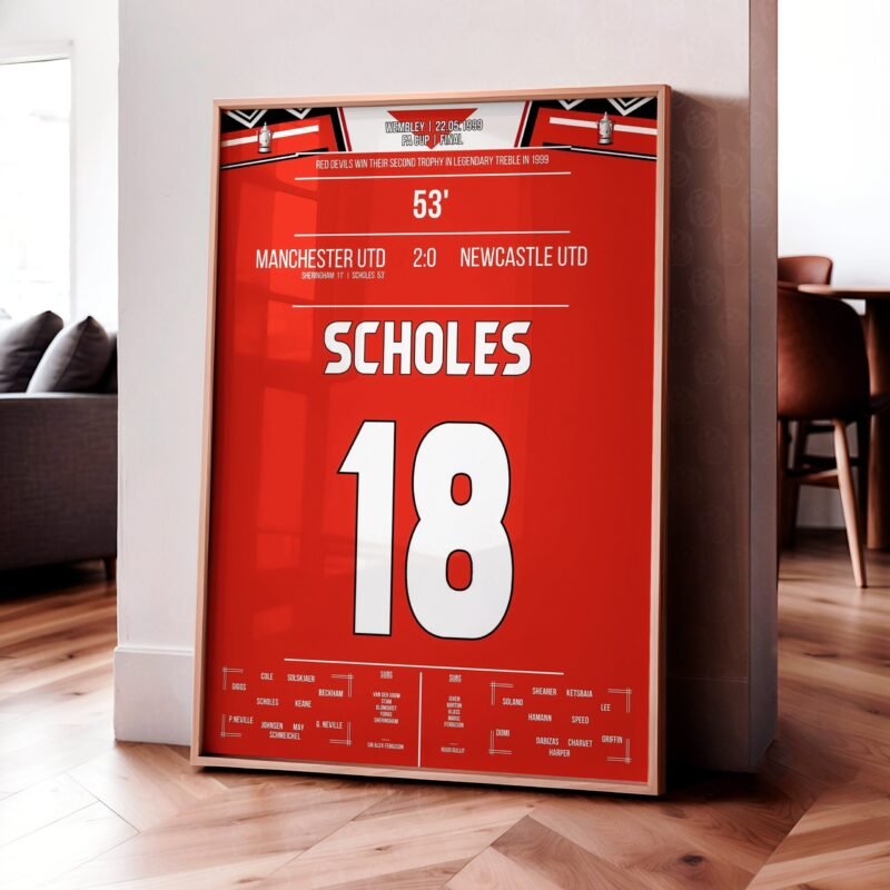 Paul Scholes 'FA Cup Jersey' Poster