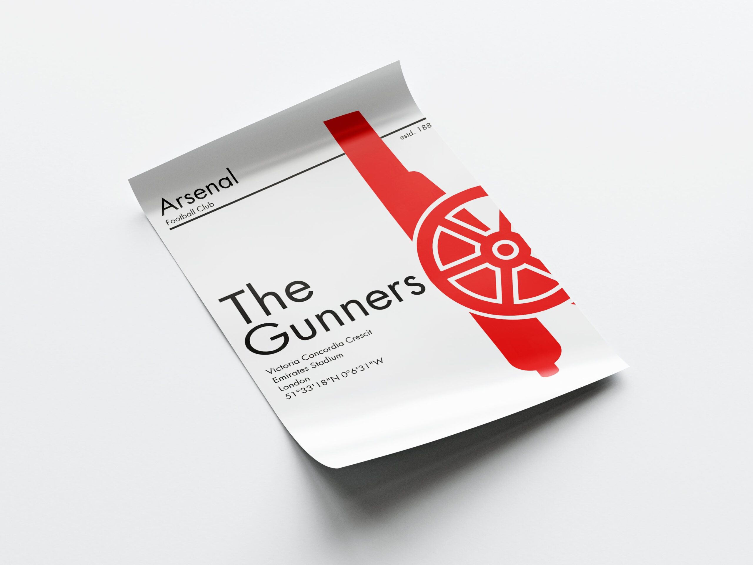 Arsenal 'The Gunners' Poster - Image 4
