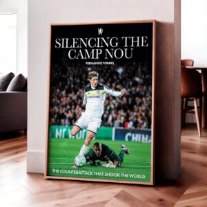 Fernando Torres 'Silencing The Camp Nou' Poster