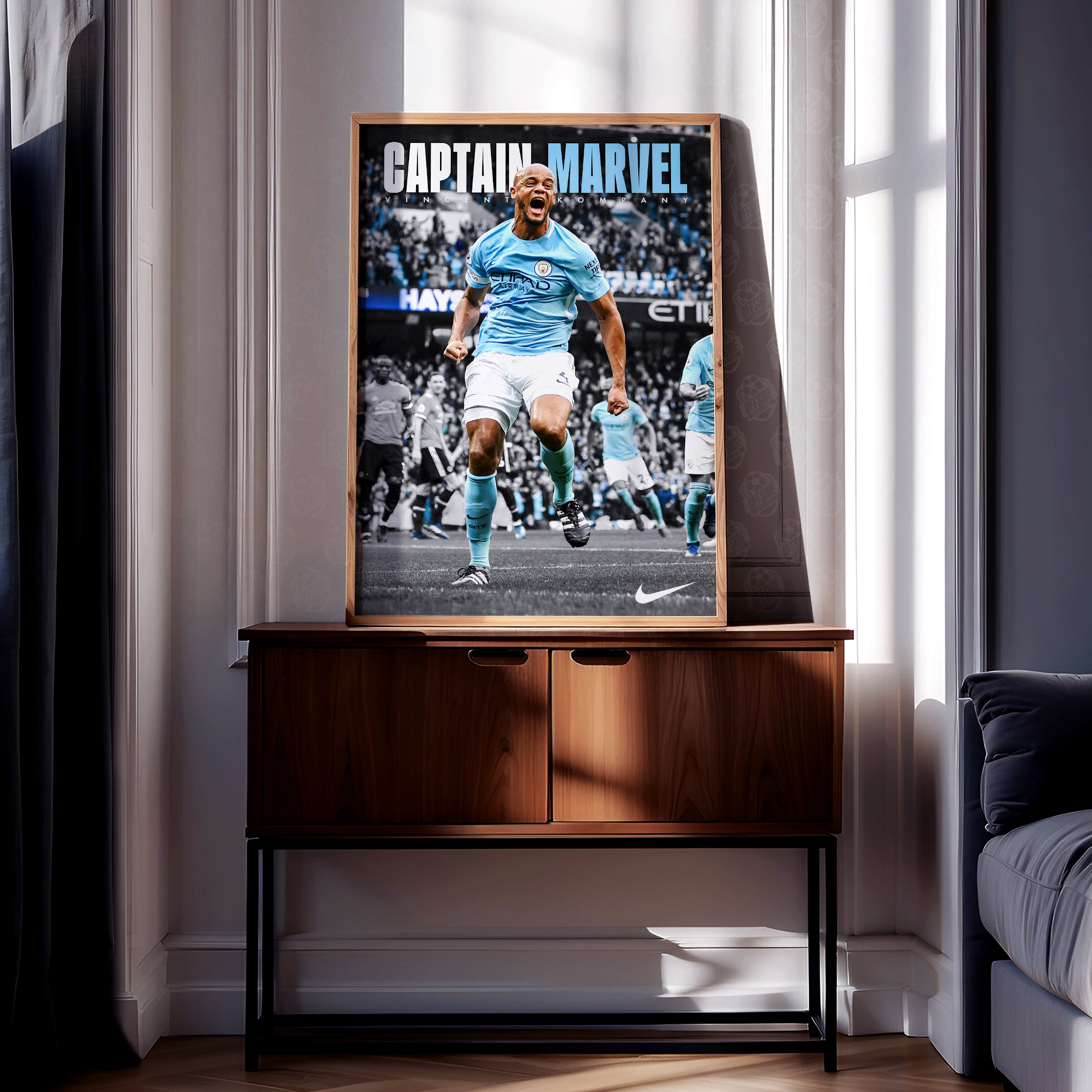 Vincent Kompany 'Captain Marvel' Poster - Image 2