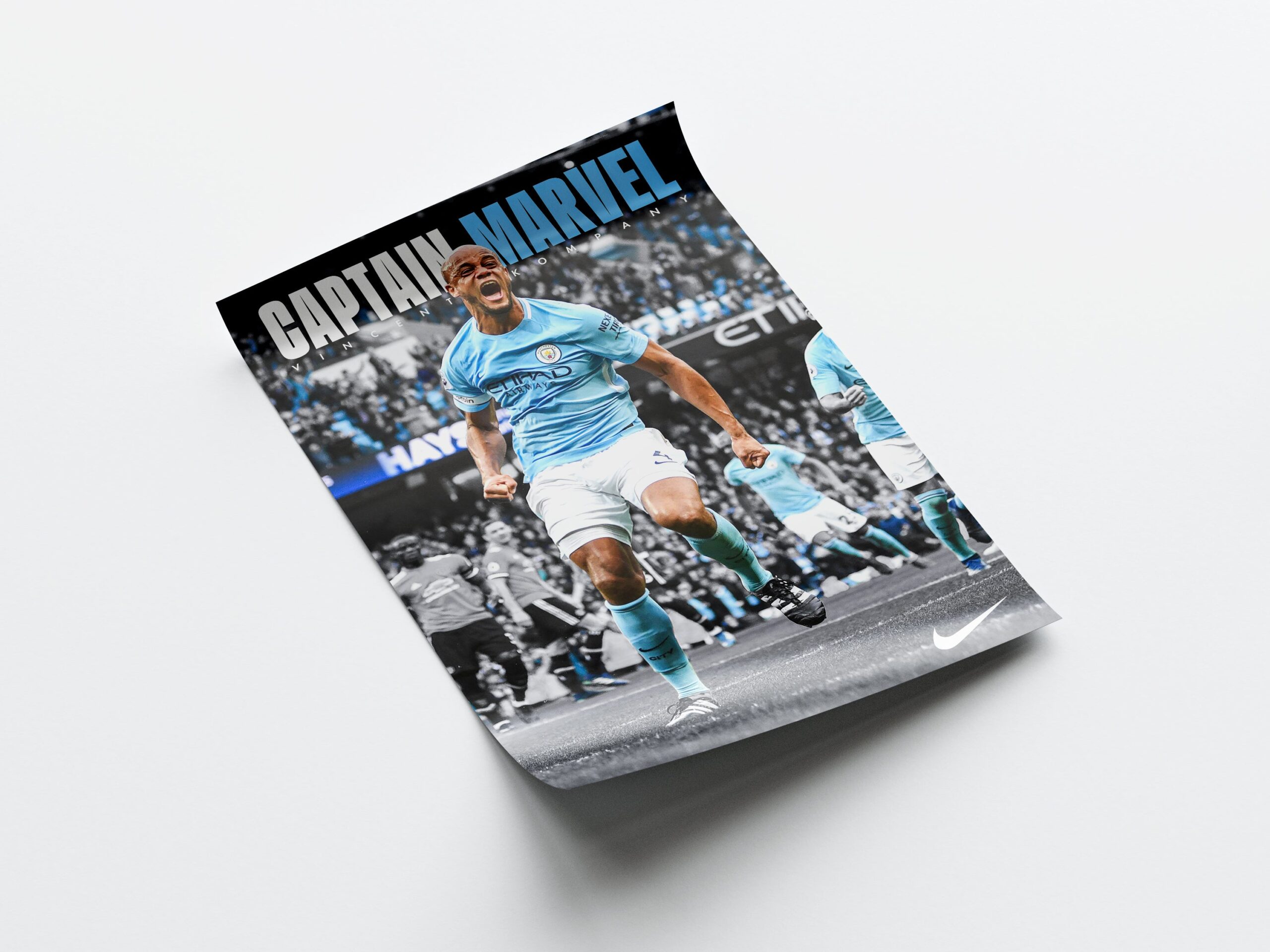 Vincent Kompany 'Captain Marvel' Poster - Image 4