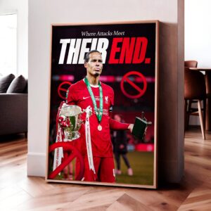Virgil van Dijk 'Attacks Meet Their End' Poster