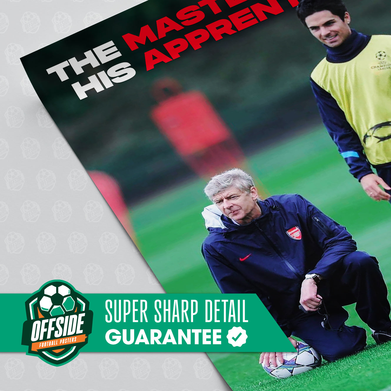 Arsene Wenger x Mikel Arteta 'Master x Apprentice' Poster - Image 3