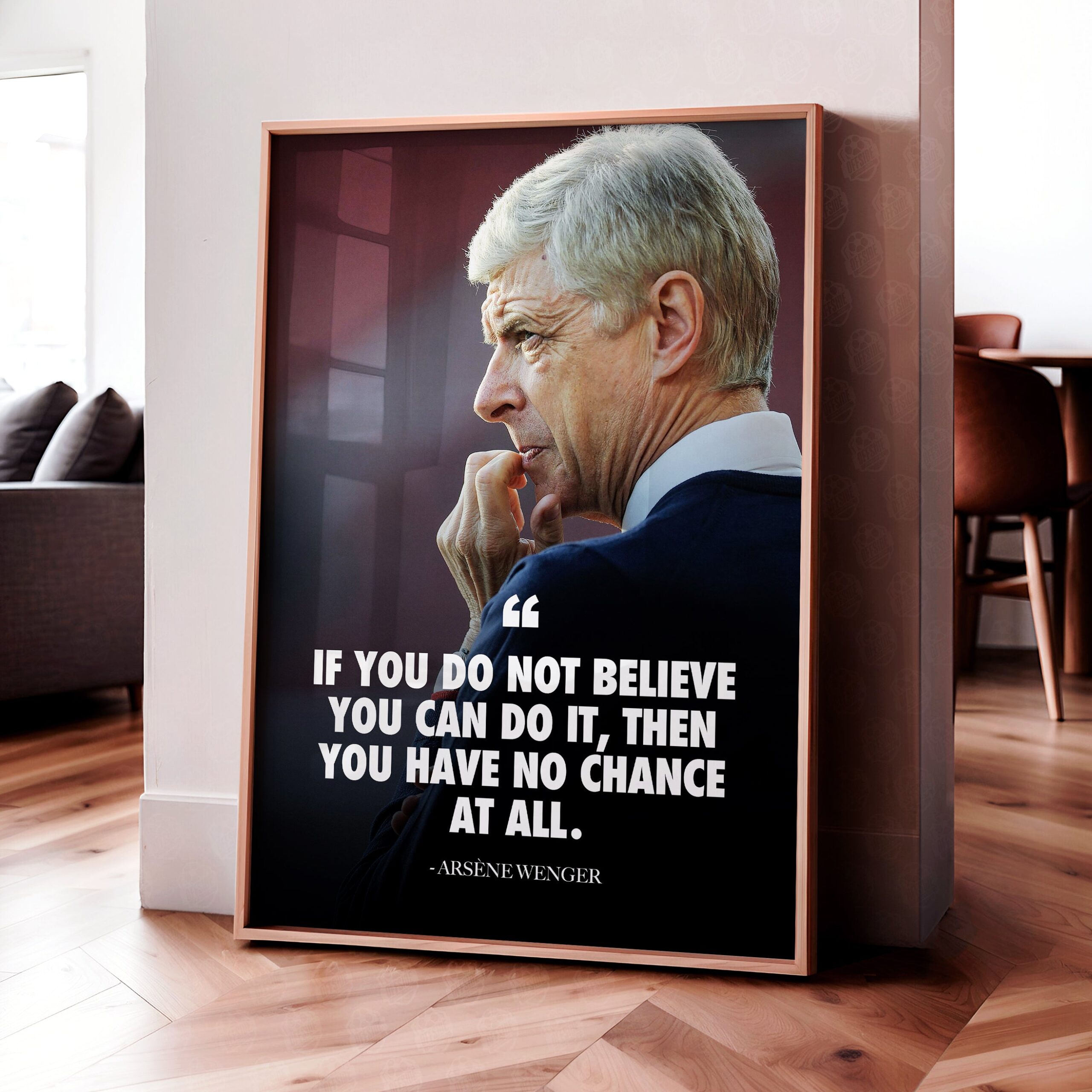Arsรจne Wenger Quote Poster