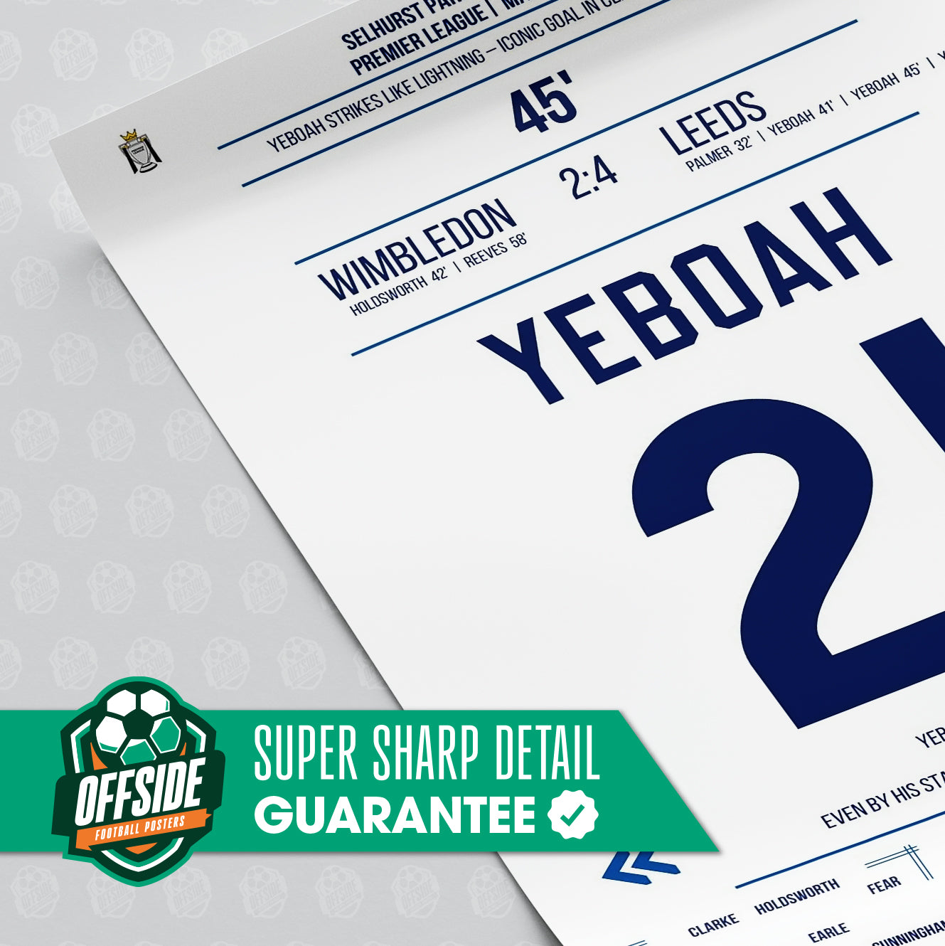 Tony Yeboah 'EPL Jersey' Poster - Image 3