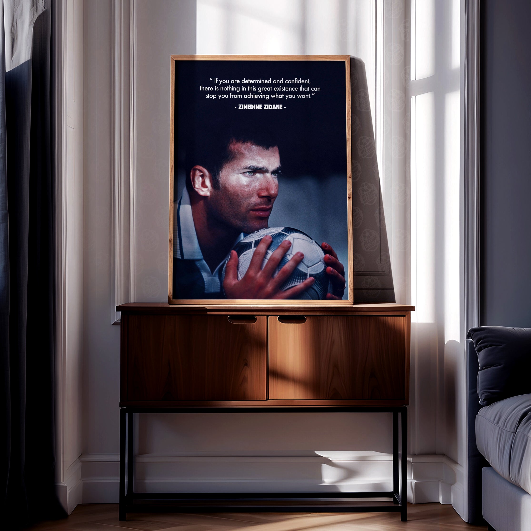 Zinedine Zidane 'Determination' Poster - Image 2