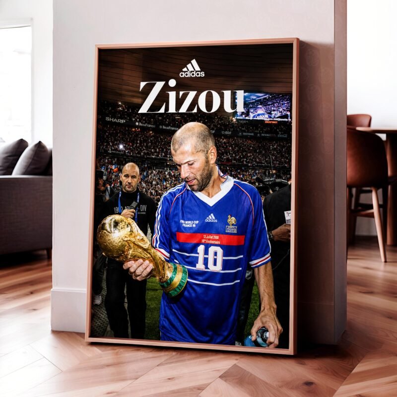 Zinedine Zidane 'World Cup' Poster