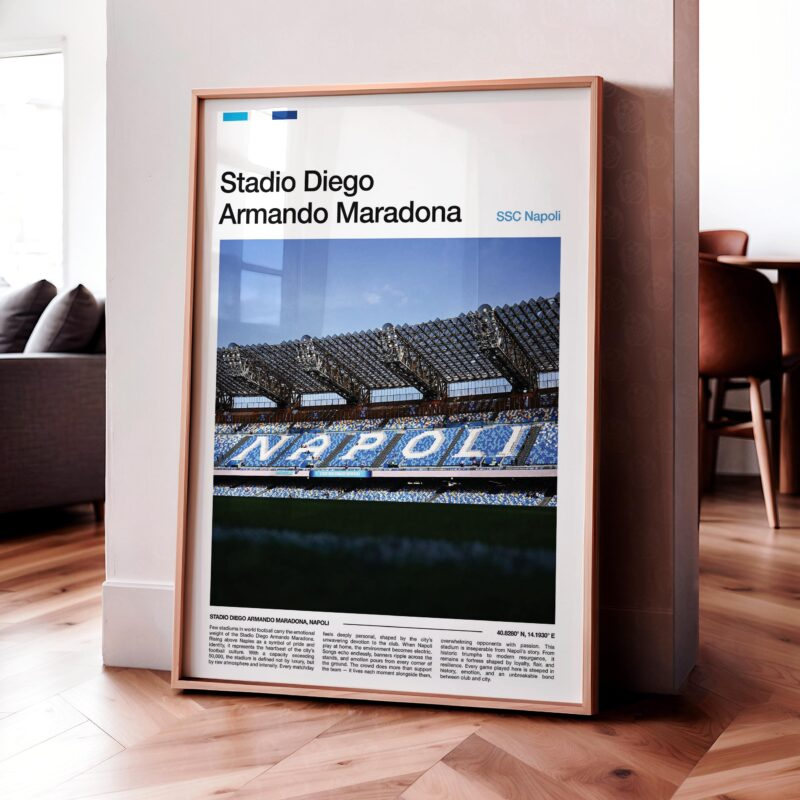 Diego Armando Maradona Stadium Poster