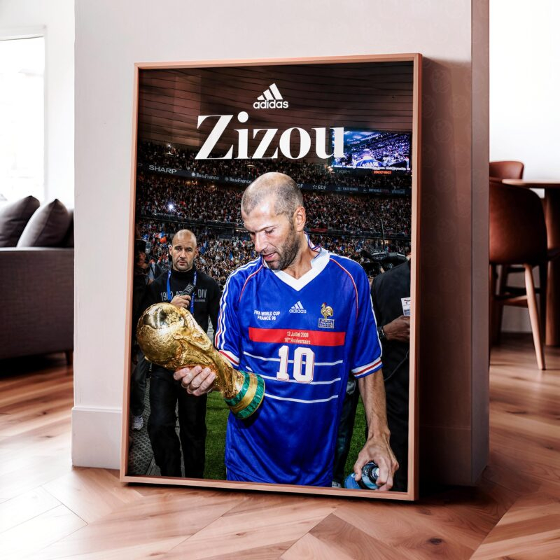 Zinedine Zidane 'World Cup' Poster