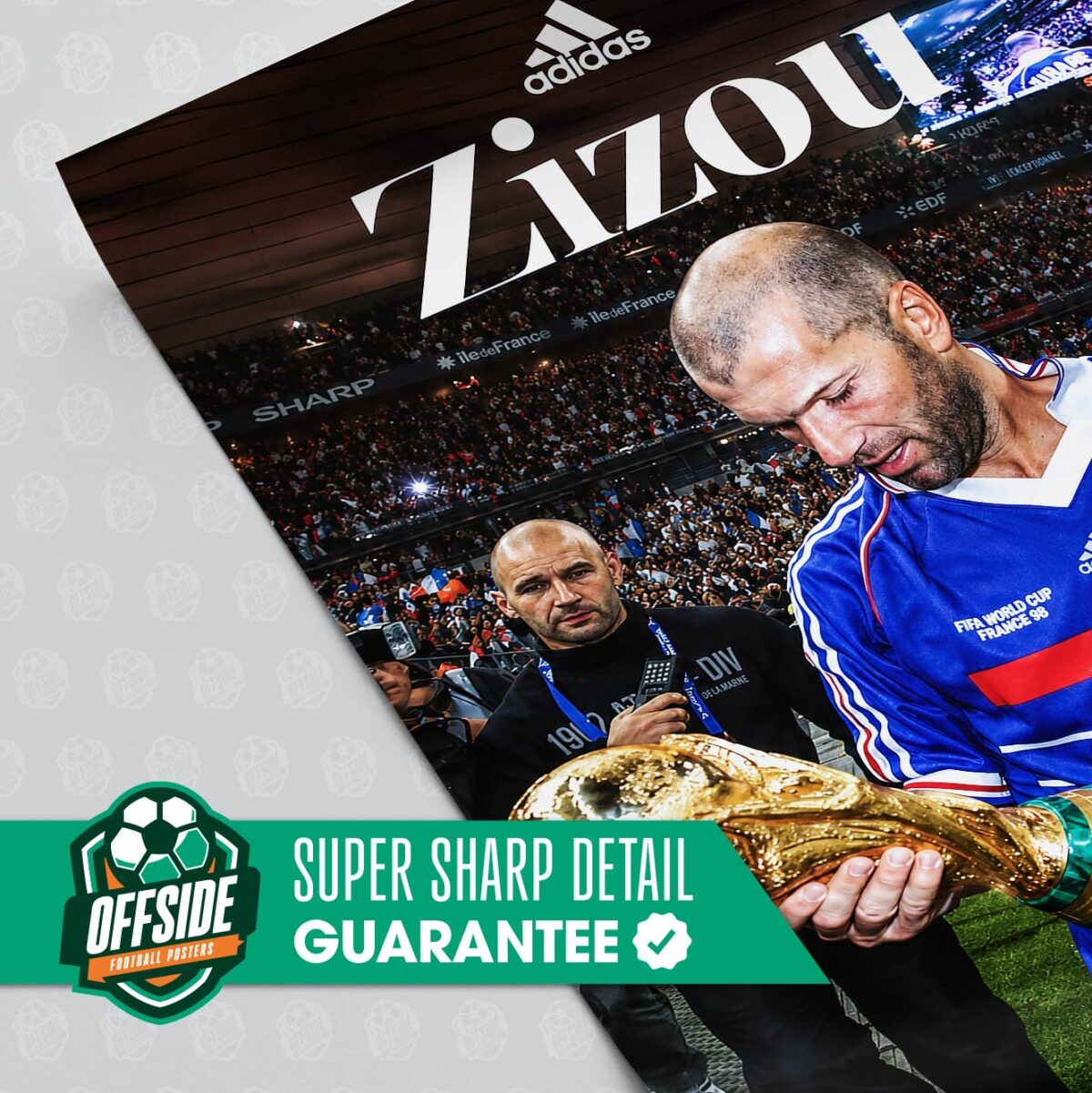 Zinedine Zidane 'World Cup' Poster - Image 3