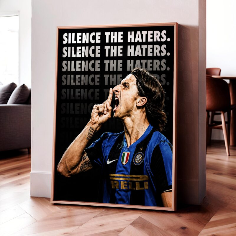 Zlatan Ibrahimovic 'Silence' Poster